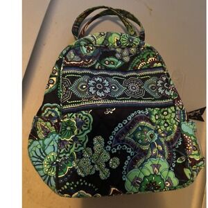 Vera Bradley Lunch Tote Bag Colorful Paisley Print Top Handle Zip Close